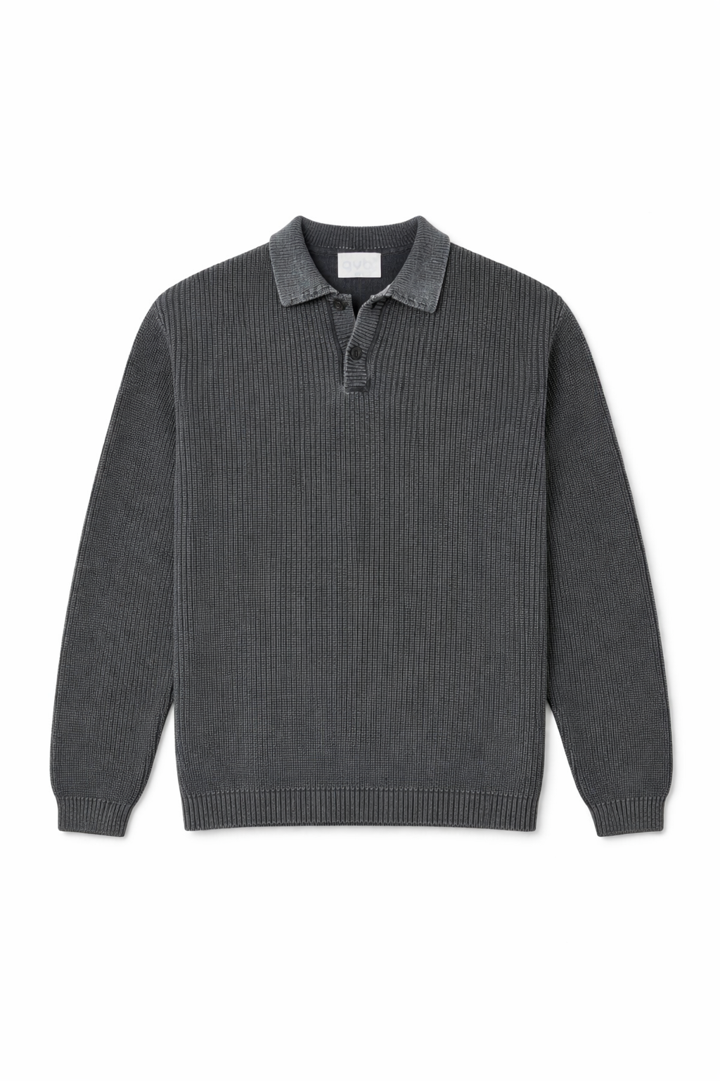 Polo manica lunga con bottoni