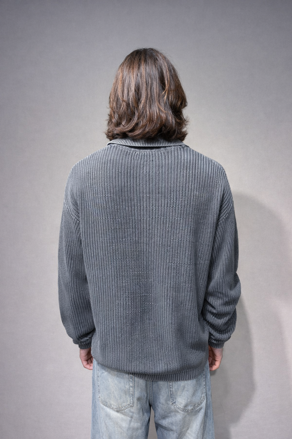 Polo manica lunga con bottoni