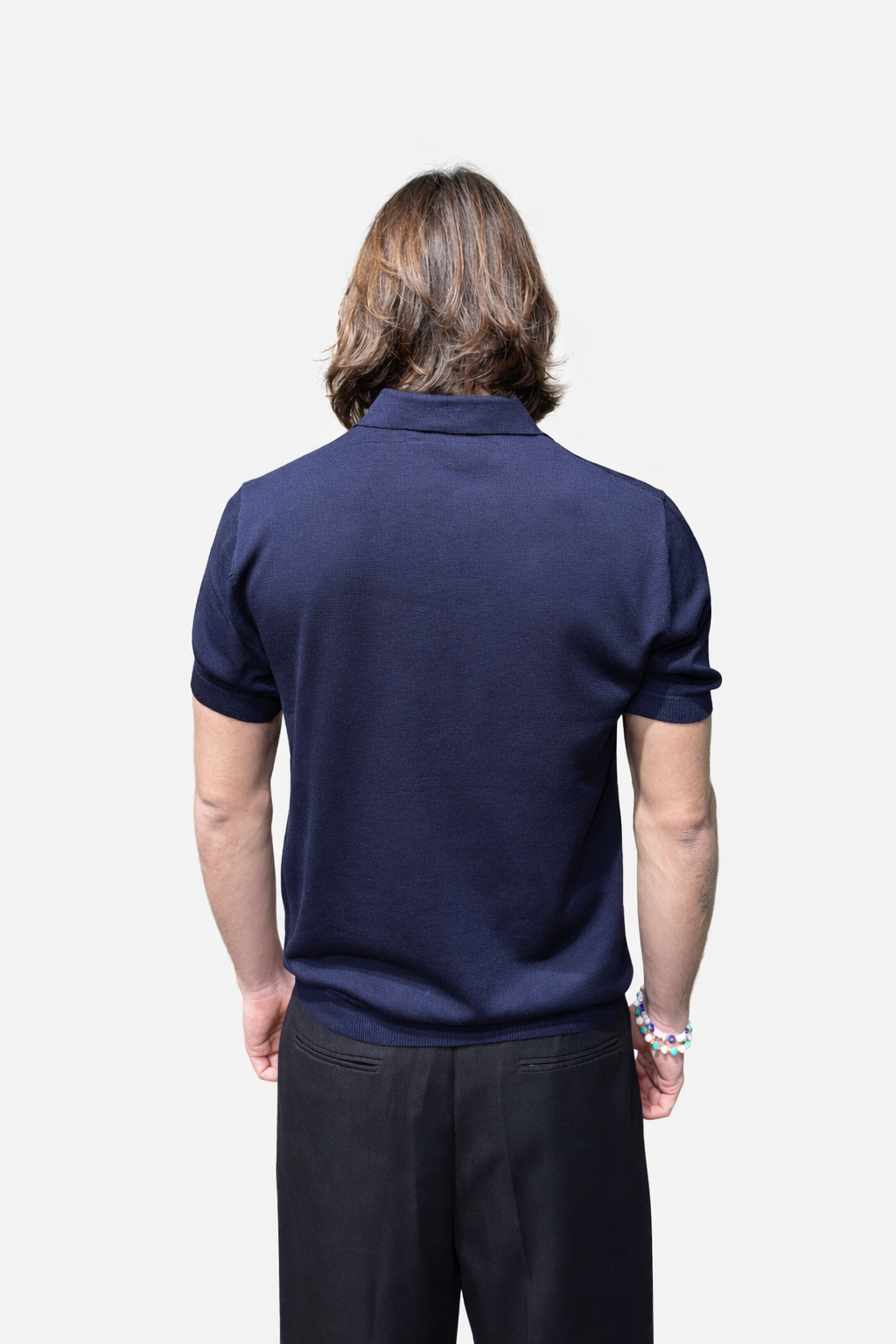 Polo mezza manica con zip