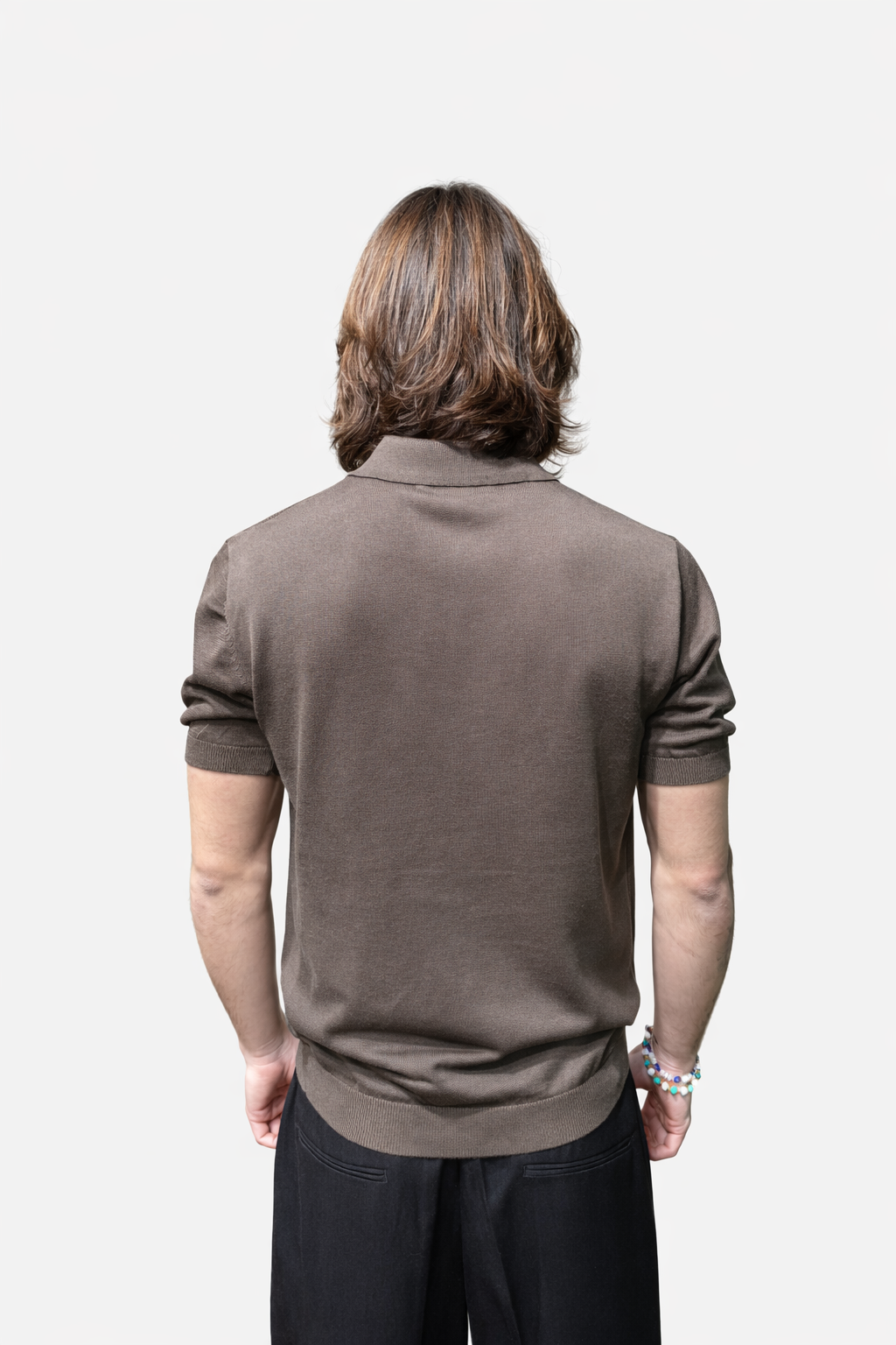 Polo mezza manica con zip