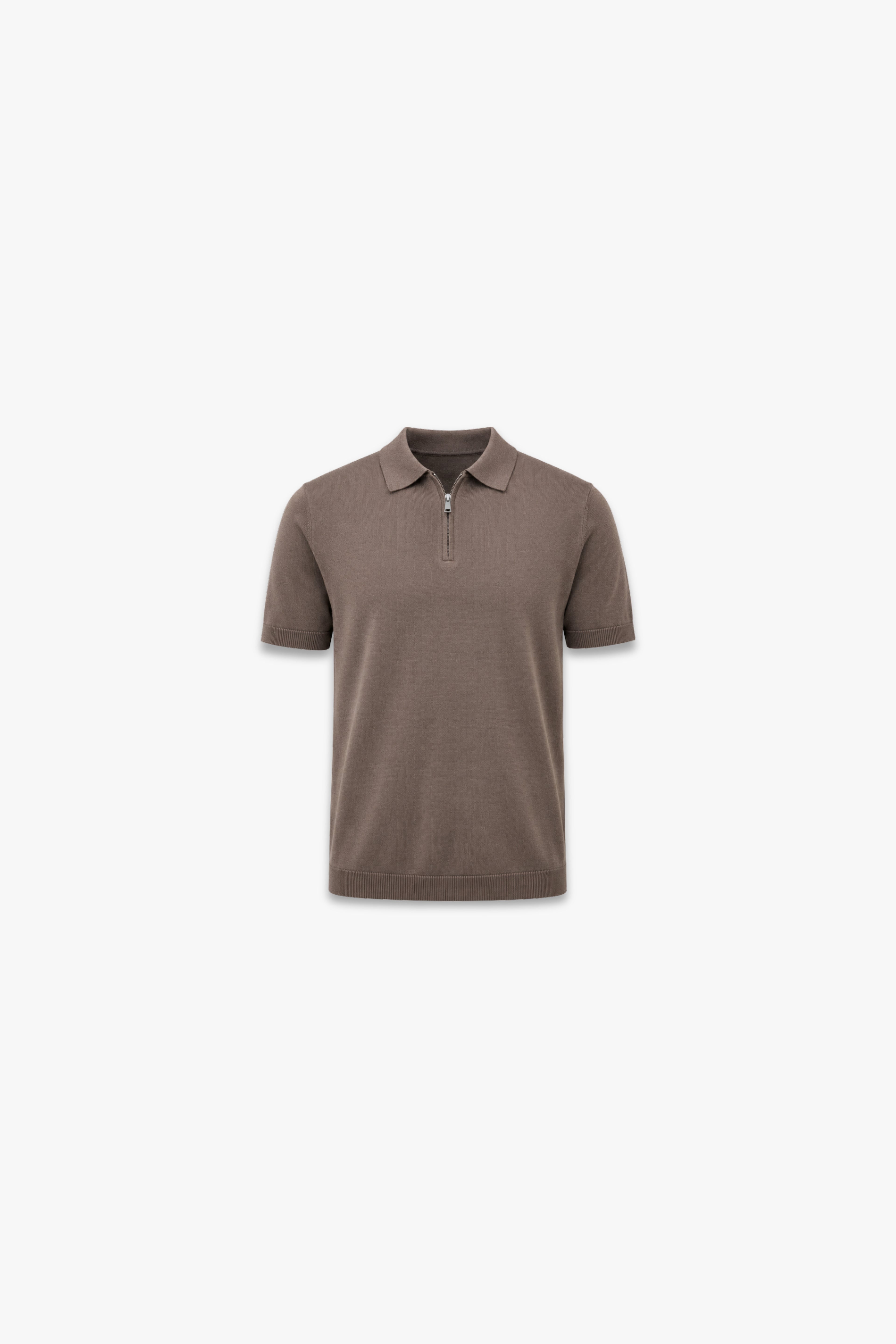Polo mezza manica con zip
