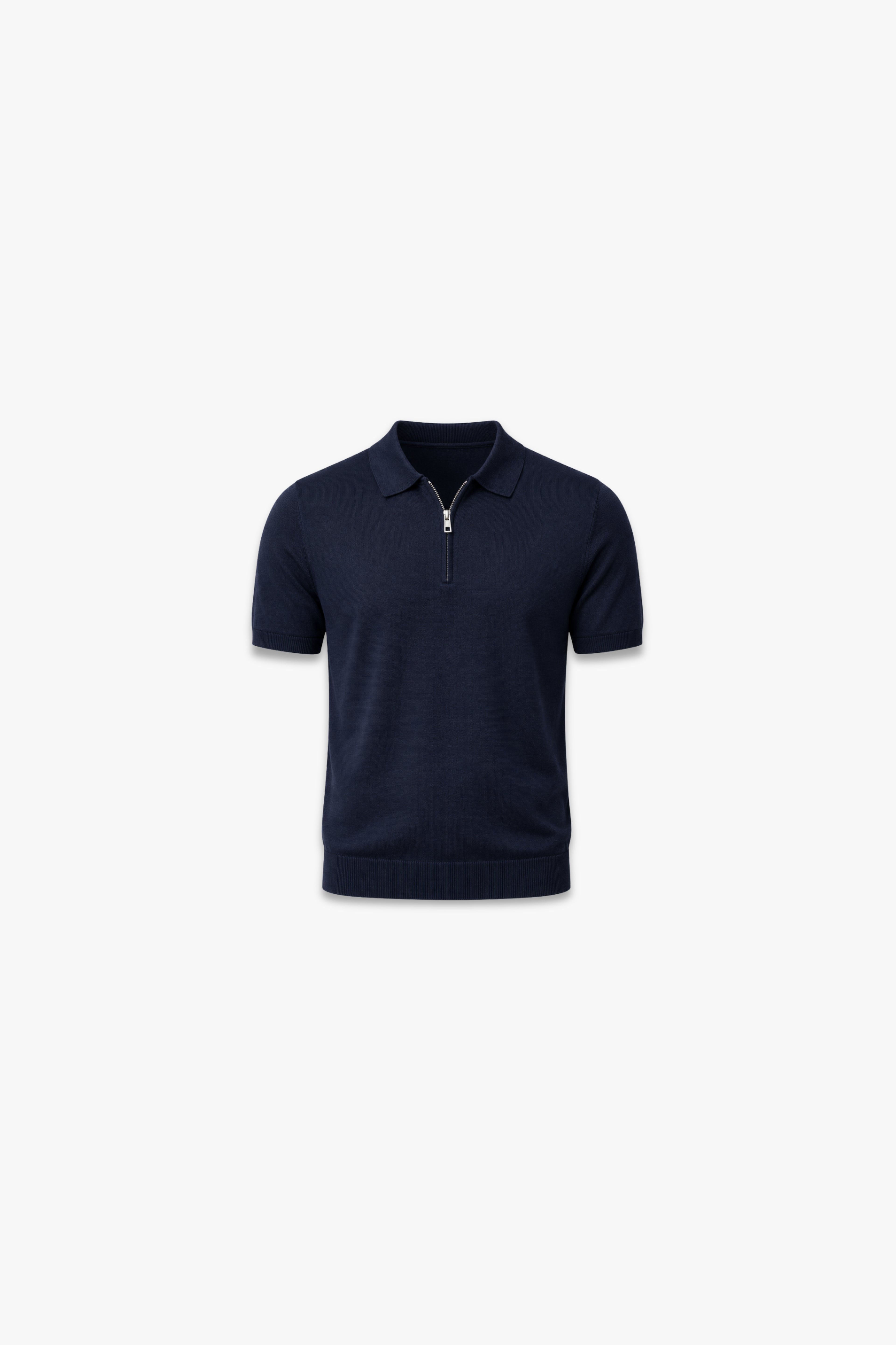 Polo mezza manica con zip