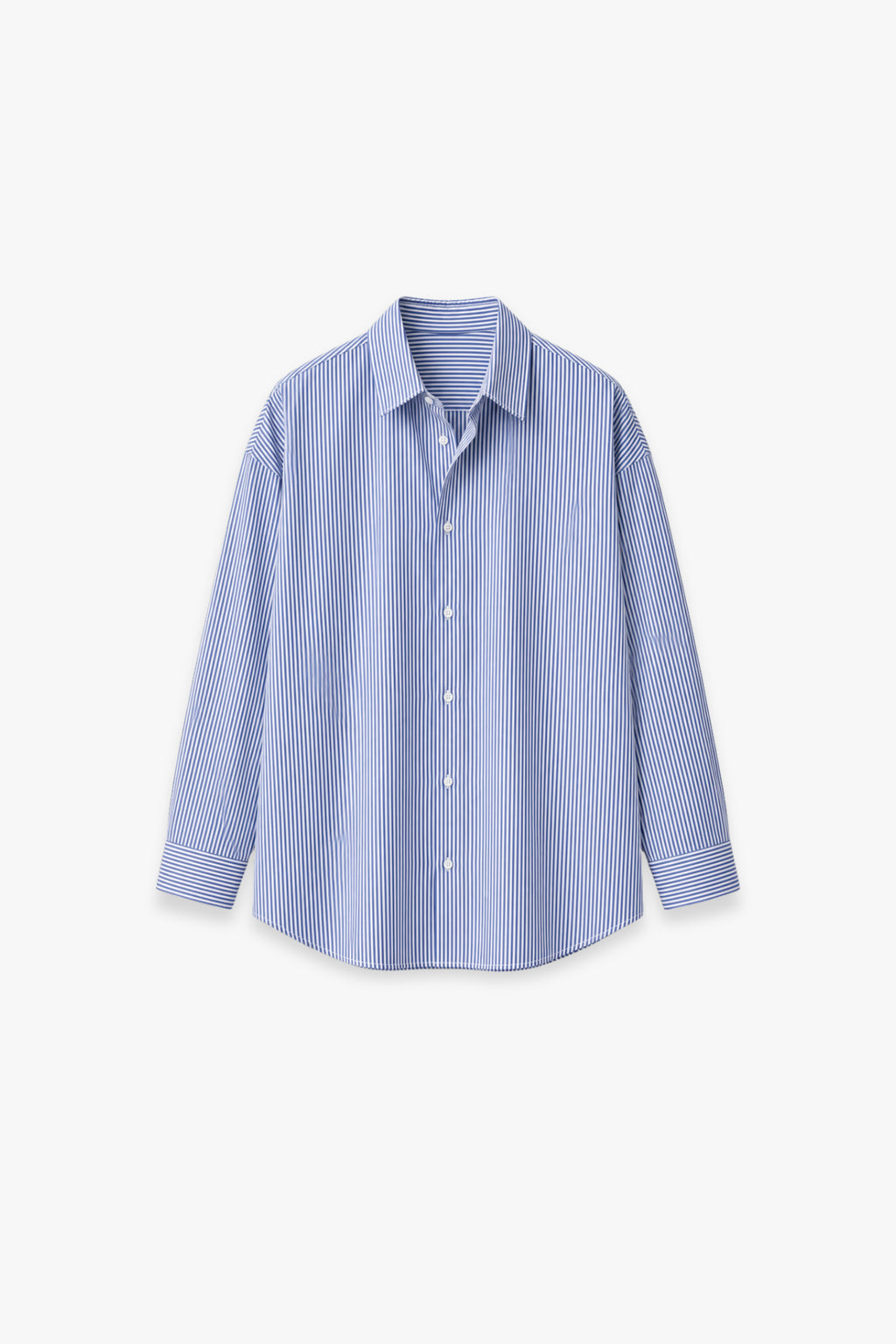 CAMICIA BIANCA A RIGHE BLU