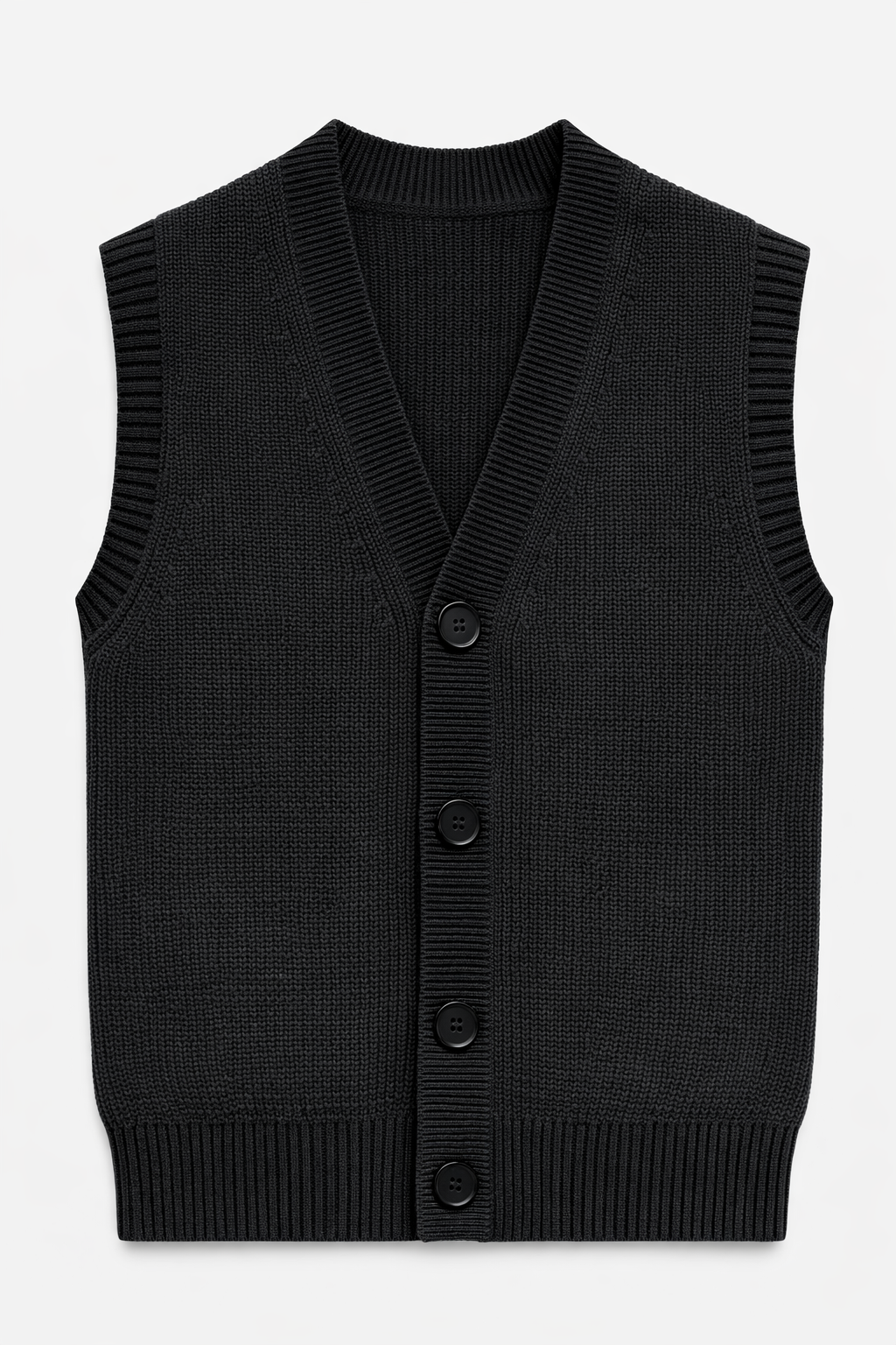 Gilet in maglia con bottoni