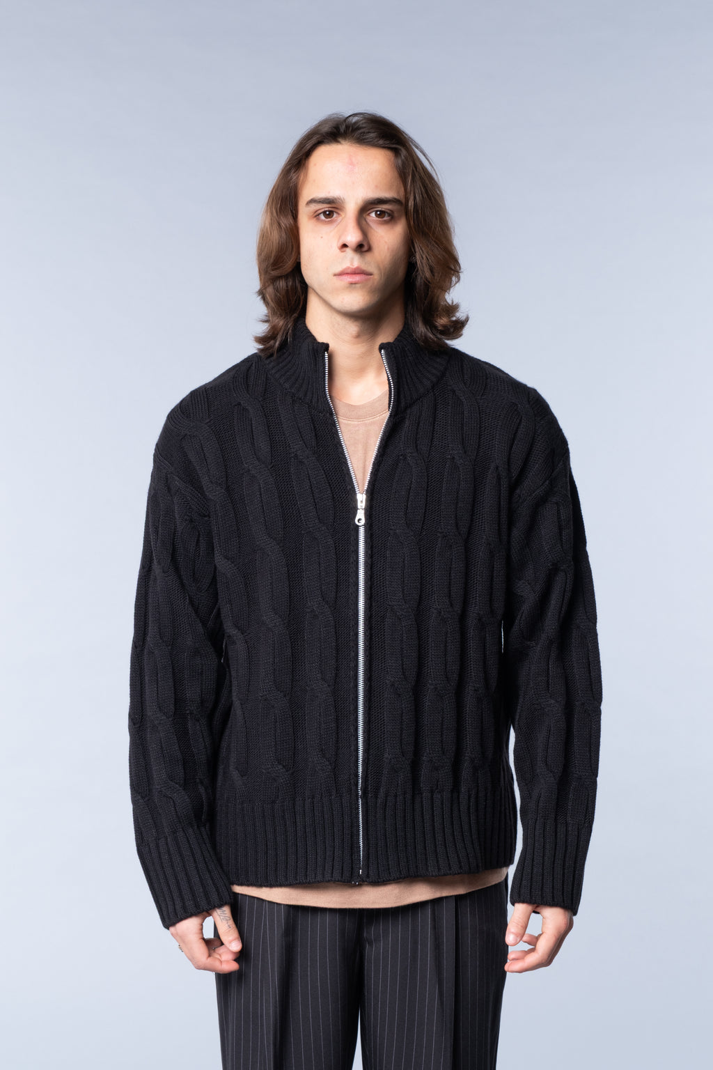 Maglione Zip Crafted