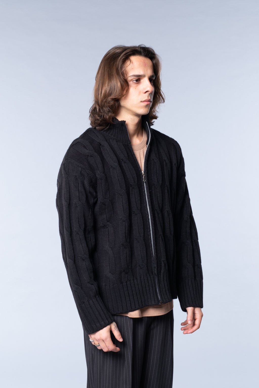 Maglione Zip Crafted