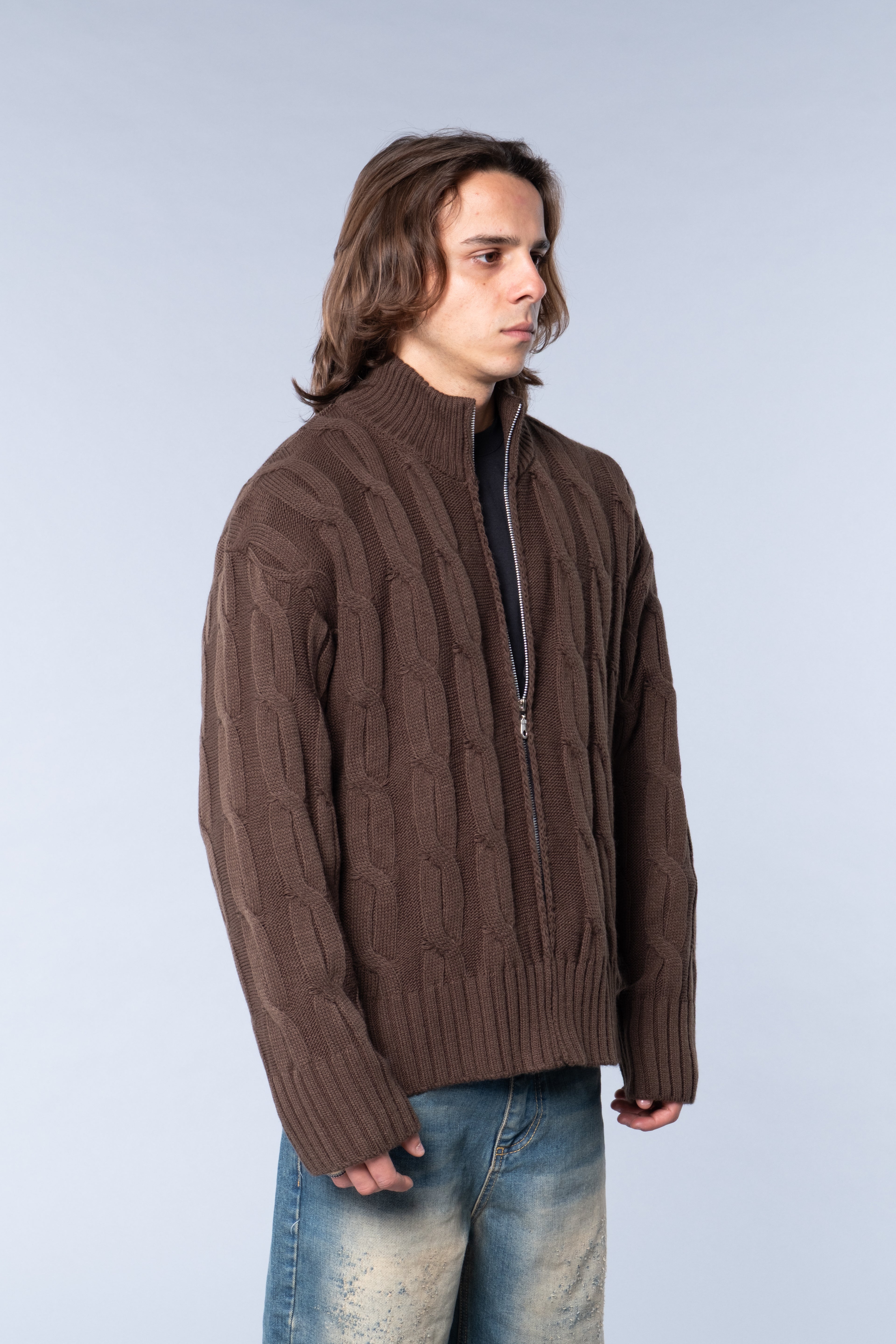 Maglione Zip Crafted