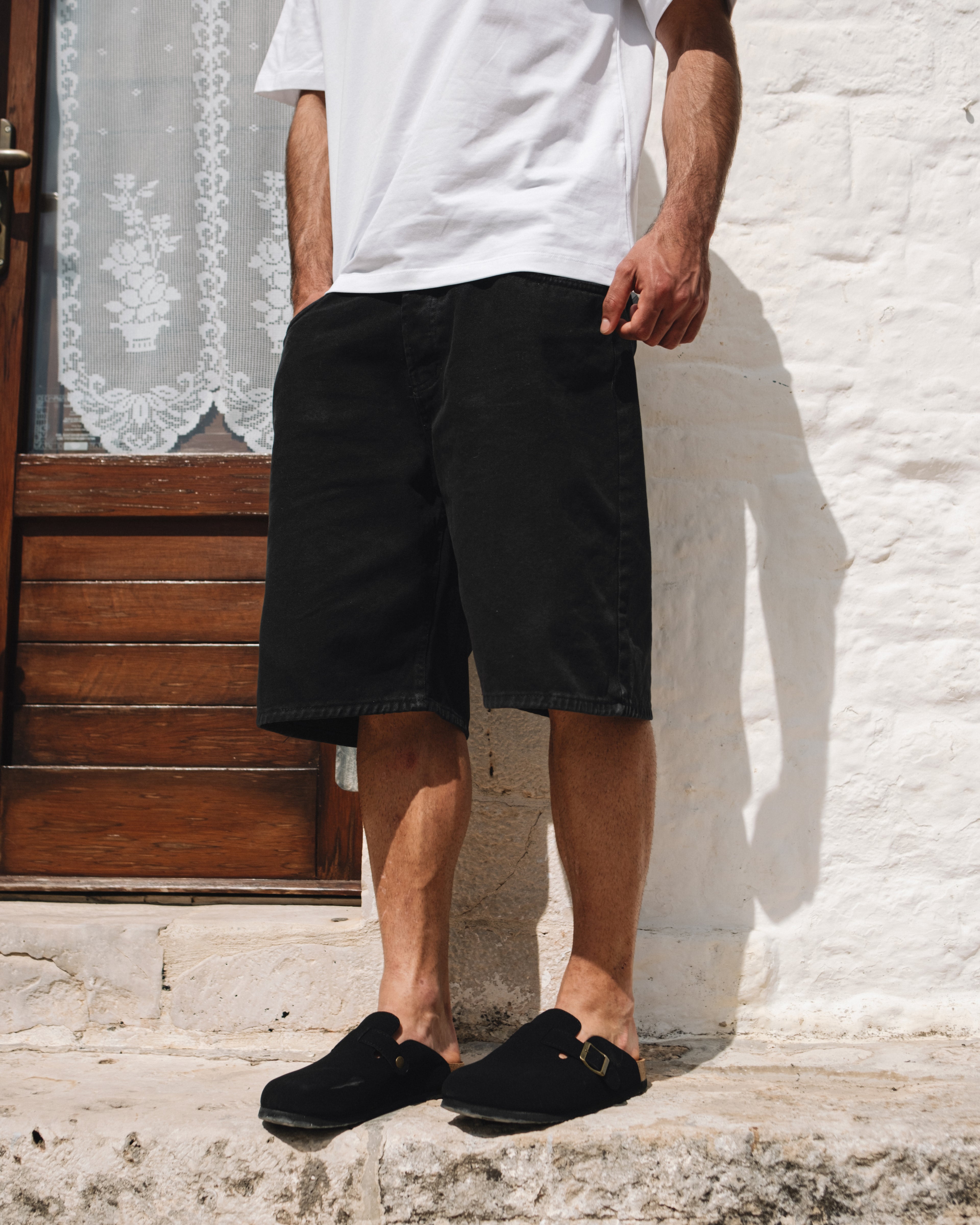 BERMUDA DENIM NERO