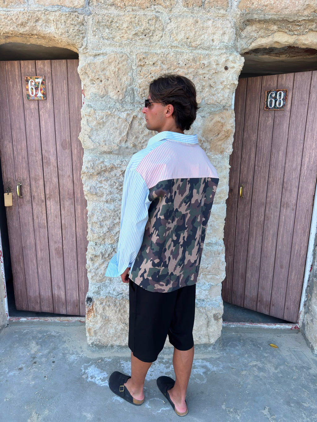 CAMICIA RIGHE CAMO