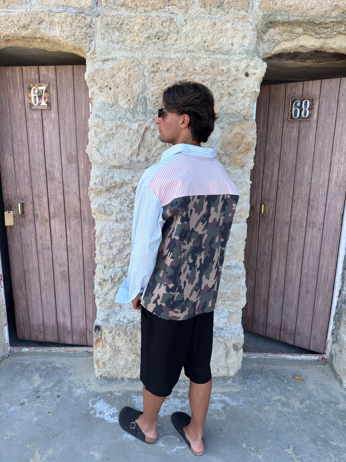 CAMICIA RIGHE CAMO